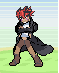 Axel, autre rival du héros, qui vient d'une nouvelle région : Ouka, dont le nom est souvent utilisé dans le jeu.