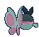 Fichier:Sprite 0456 ♀ dos XY.png