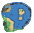 Plan de la Baie de Kala'e dans Pokémon Soleil et Lune.