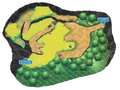 Plan du Jardin de Mele-Mele dans Pokémon Soleil et Lune.