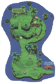 Plan de l'Île Noadkoko dans Pokémon Ultra-Soleil et Ultra-Lune.