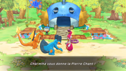 Pour remercier le joueur, Charmina lui donne une Pierre Chant.