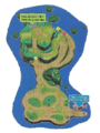 Plan de l'Île Noadkoko dans Pokémon Soleil et Lune.