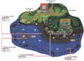 Plan de la Route 14 et du Village Toko dans Pokémon Ultra-Soleil et Ultra-Lune.