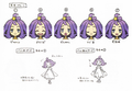 Les expressions de Margie pour Pokémon Soleil et Lune.