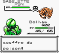 Un Pokémon qui souffre du poison dans la première génération.