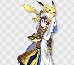 Pokémon Conquest - Hanbei et Pikachu.png