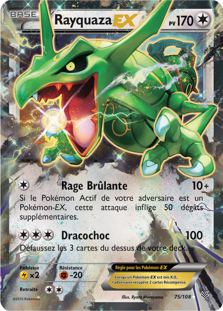 Rayquaza Ex Xy Ciel Rugissant 75 — Poképédia