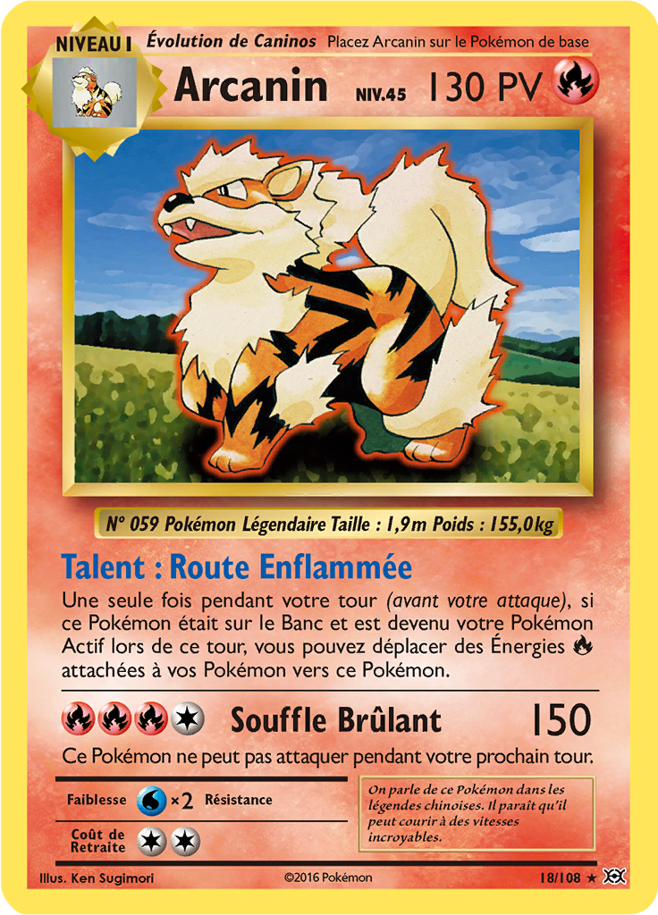 Arcanin (XY Évolutions 18) — Poképédia