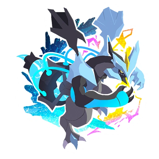 Fichier:Sticker Circuit Pokémon GO Unys (Kyurem Noir) - GO.png