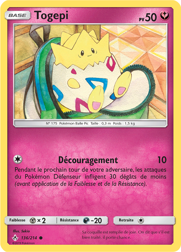 Togepi Soleil Et Lune Alliance Infaillible 136 Pokepedia