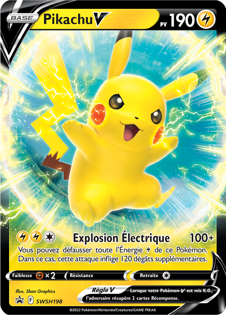 Pikachu V Promo SWSH 198 Pok p dia