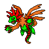 Trioxverange (Trioxhydre+ Vert+Orange) Voila un dragon qui fait peur!