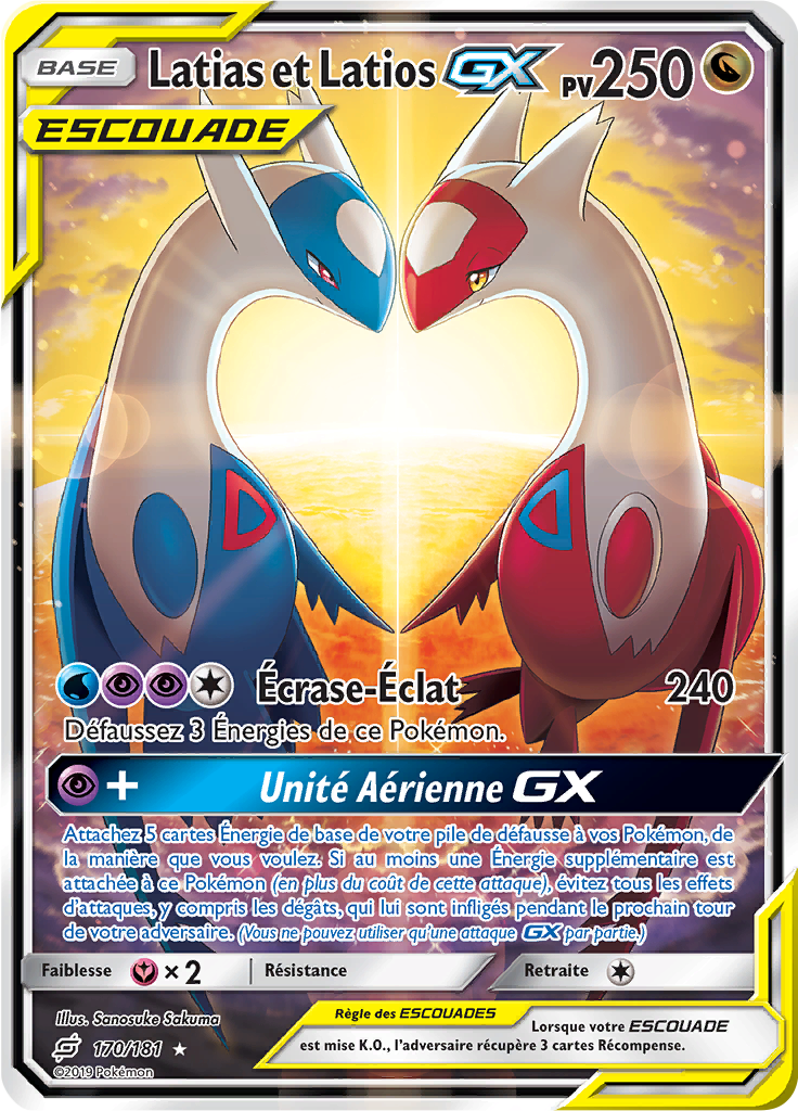 Latias et Latios-GX (Soleil et Lune Duo de Choc 170) — Poképédia