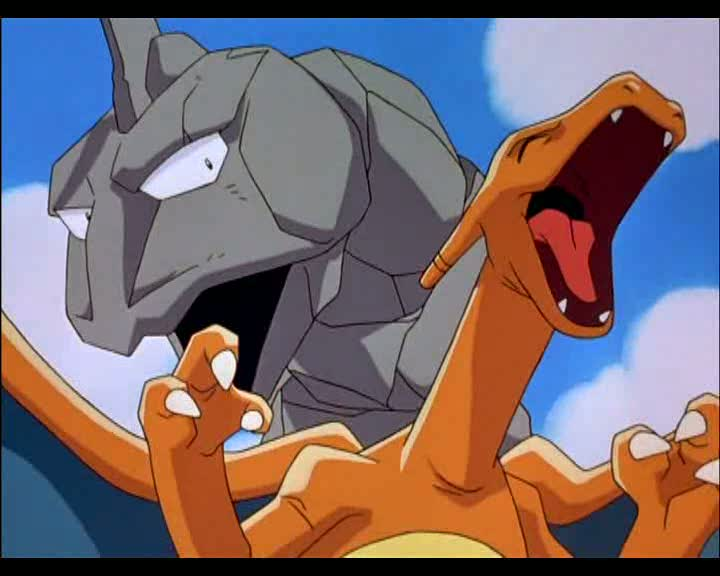 Fichier:Mini-Film 01 - Dracaufeu de Sacha et Onix de Pierre.png