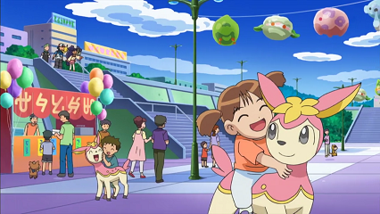 Fichier:NB052 - Ponchiot et Vivaldaim d'un Dresseur.png