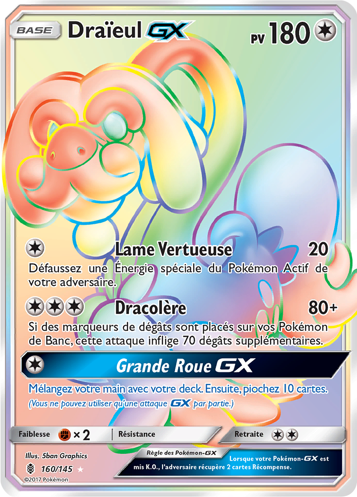 Carte Pokemon DRAÏEUL 159/236 RARE Soleil et Lune 12 SL12 FR NEUF 