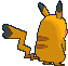 Pikachu Cosplayeur chromatique, de dos