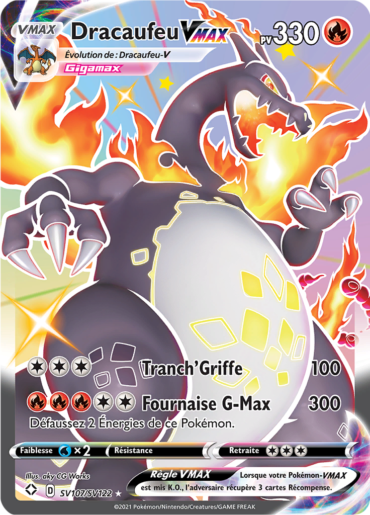 Dracaufeu-VMAX (Destinées Radieuses SV107) — Poképédia
