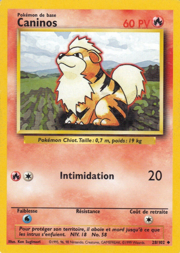 Caninos (Set de Base 28) — Poképédia Caninos (Set de Base 28) — Poképédia