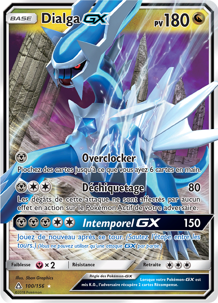 Dialga-GX (Soleil et Lune Ultra-Prisme 100) — Poképédia