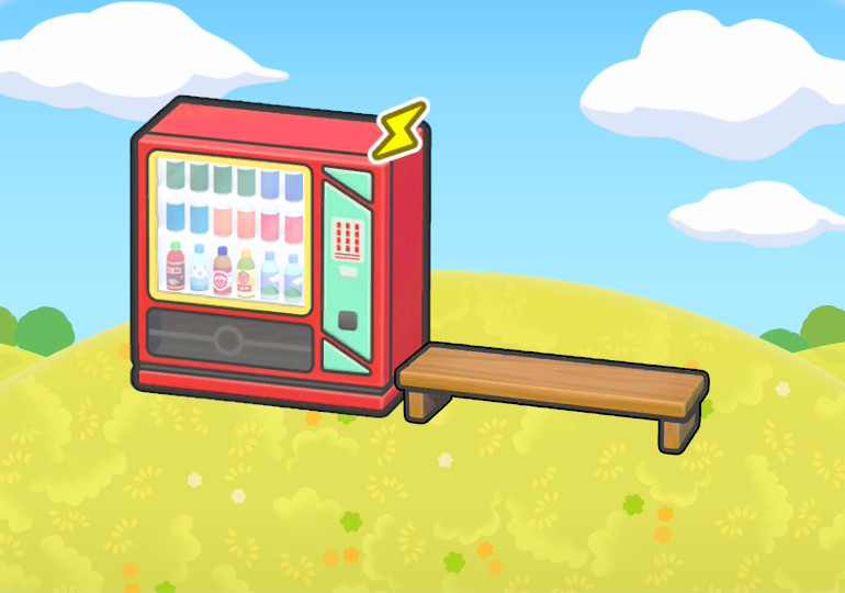 Fichier:Distributeur avec banc Pokopia.png