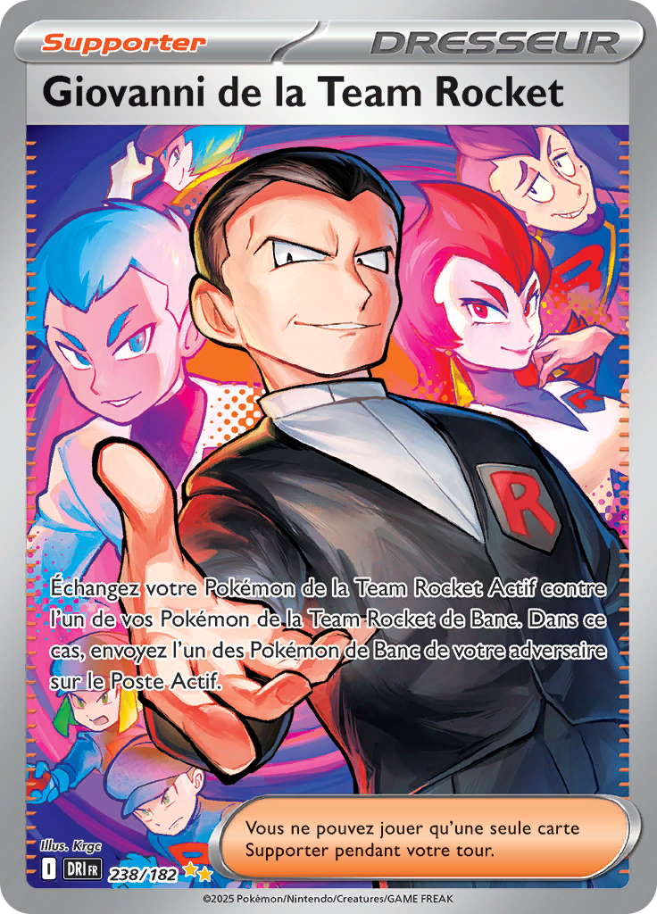 Giovanni de la Team Rocket (Écarlate et Violet Rivalités Destinées 238)