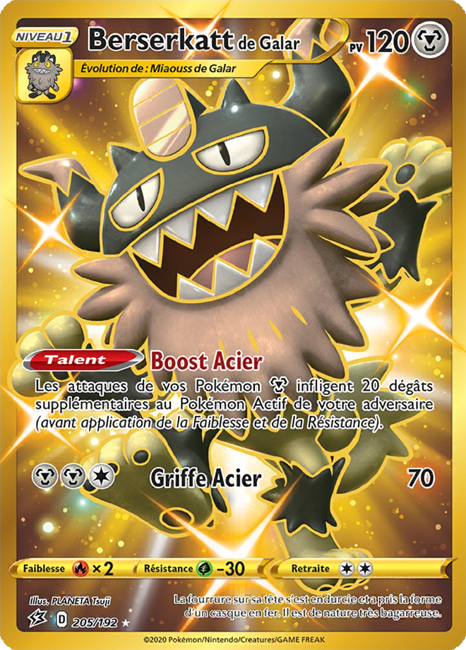 Site Pour Estimer Des Cartes Pokemon Berserkatt de Galar (Épée et Bouclier Clash des Rebelles 205) — Poképédia