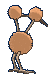 Fichier:Sprite 0084 ♀ dos XY.png