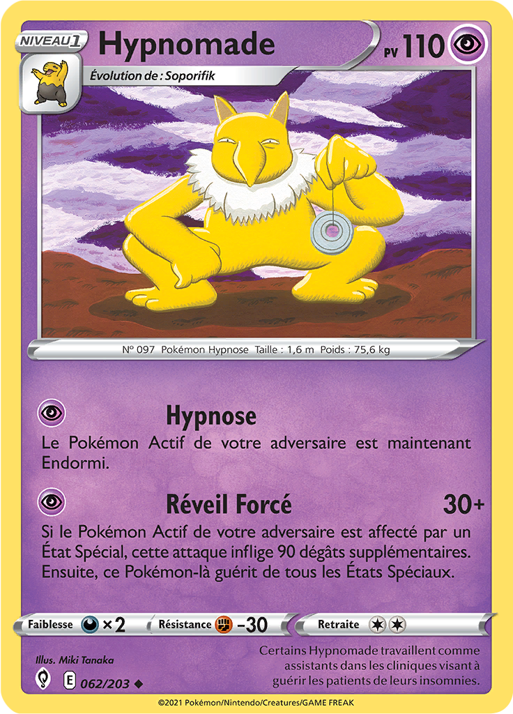 Hypnomade (Épée et Bouclier Évolution Céleste 062) — Poképédia