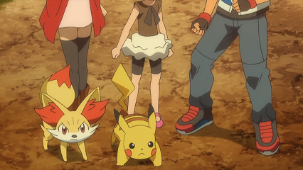 Fichier:XY063 - Feunnec de Serena et Pikachu de Sacha.png