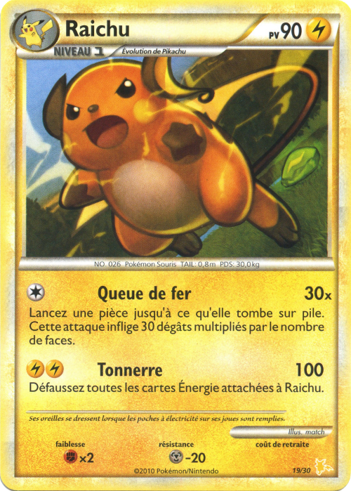 Raichu (HS Kit du Dresseur Raichu 19)
