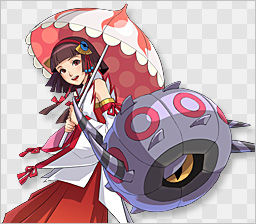 Pokémon Conquest - Okuni et Scobolide.png