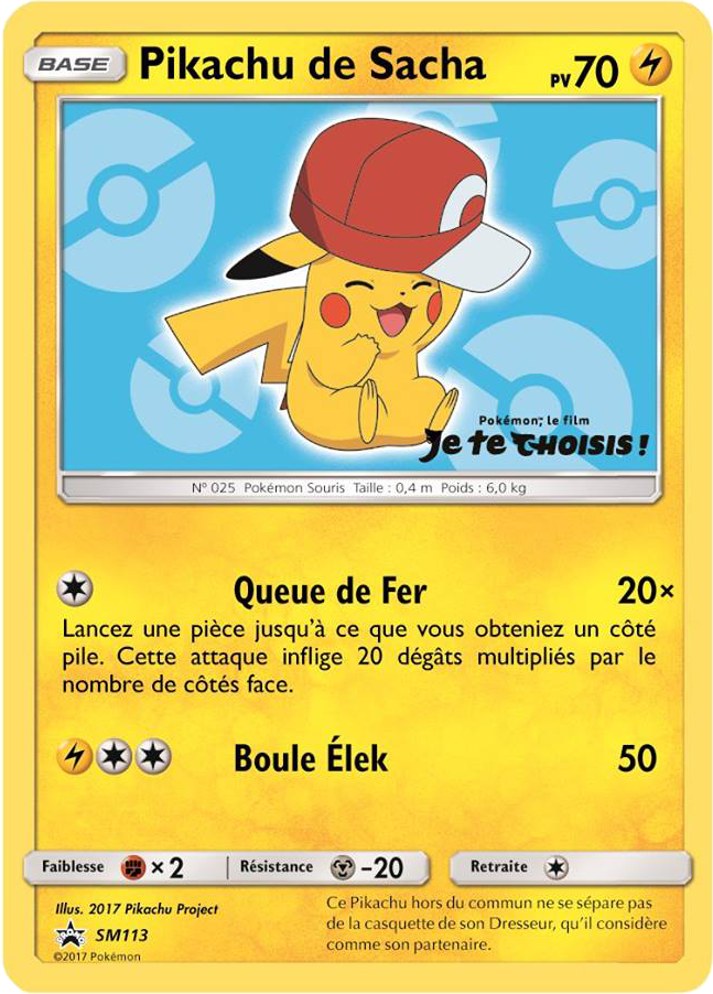 Pikachu De Sacha Promo Sm 113 Pokepedia