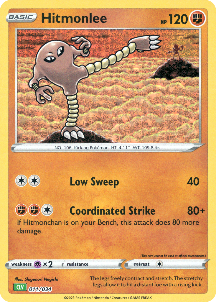 Hitmonlee (Pokémon Trading Card Game Classic Venusaur & Lugia ex Deck 011)