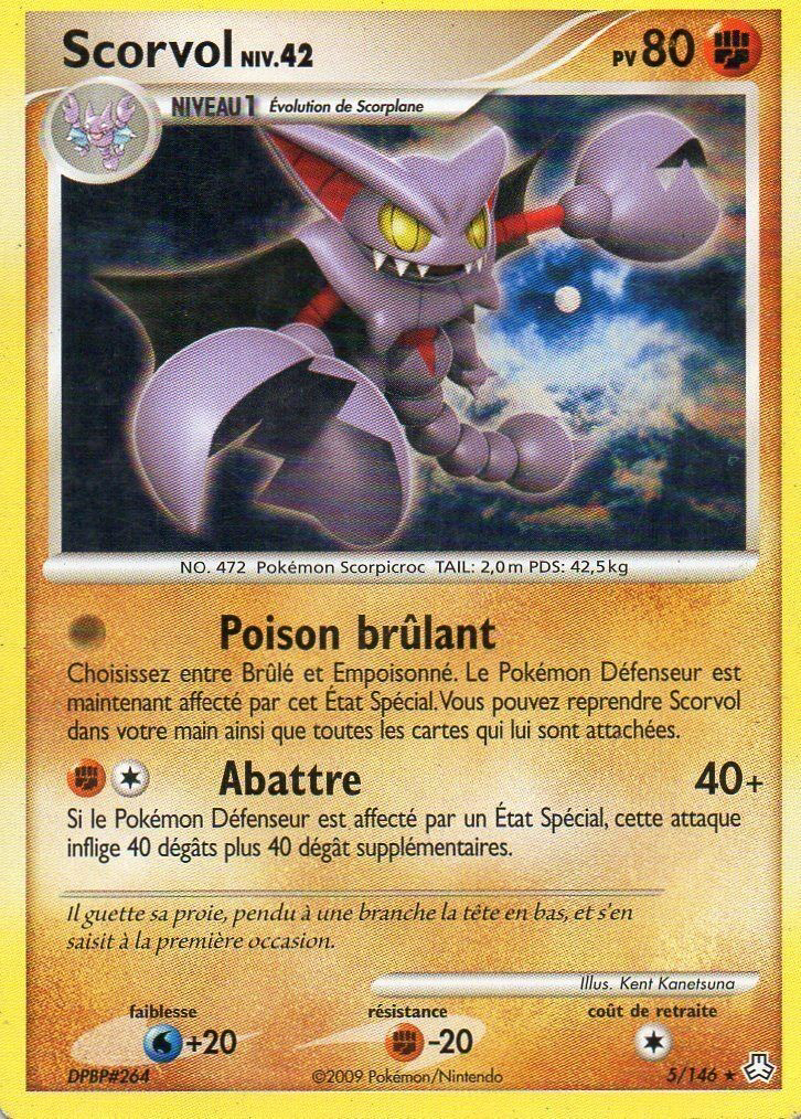 Ou Trouver Scorplane Pokemon Diamant Etincelant Scorvol (Diamant & Perle Éveil des Légendes 5) — Poképédia