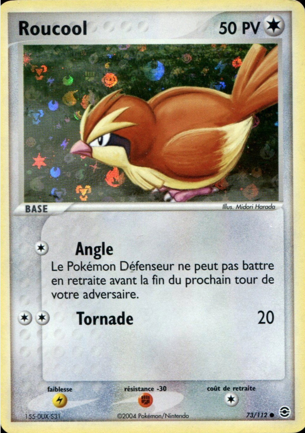 Roucool (EX Rouge Feu & Vert Feuille 73) — Poképédia