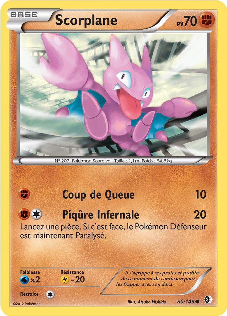 Ou Trouver Scorplane Pokemon Diamant Etincelant Scorplane (Noir & Blanc Frontières Franchies 80) — Poképédia
