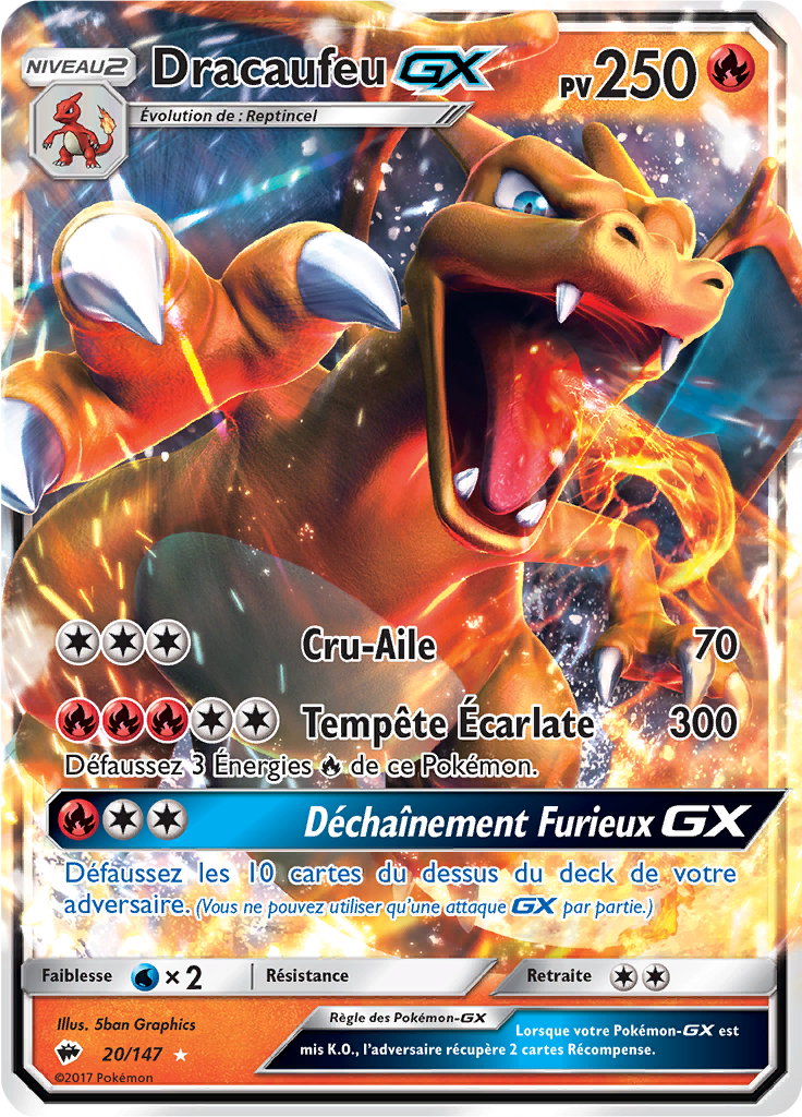 Dracaufeu-GX (Soleil et Lune Ombres Ardentes 150) — Poképédia