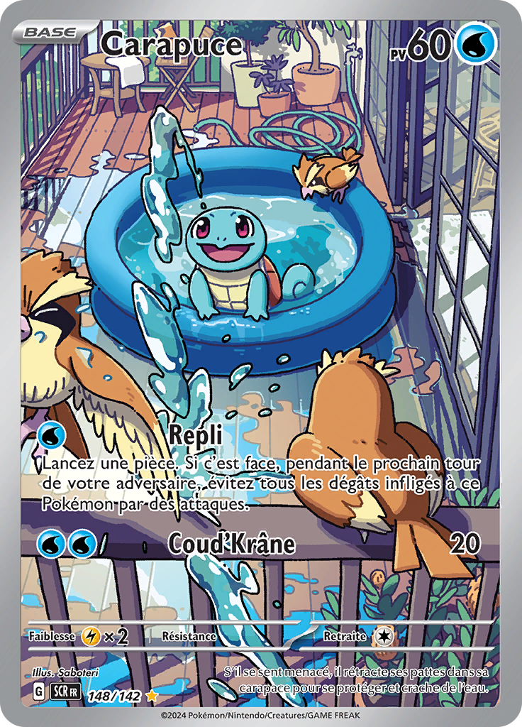 Carapuce (Écarlate et Violet Couronne Stellaire 148) — Poképédia