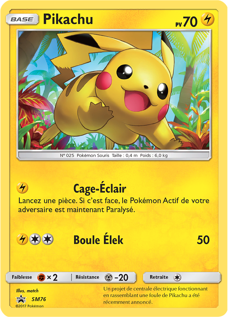 Pikachu SM76 Galaxy Holo Pokemon - Carta Promozionale Black Star Olografica Rara (LP)