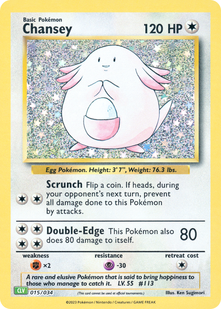 Chansey (Pokémon Trading Card Game Classic Venusaur & Lugia ex Deck 015)