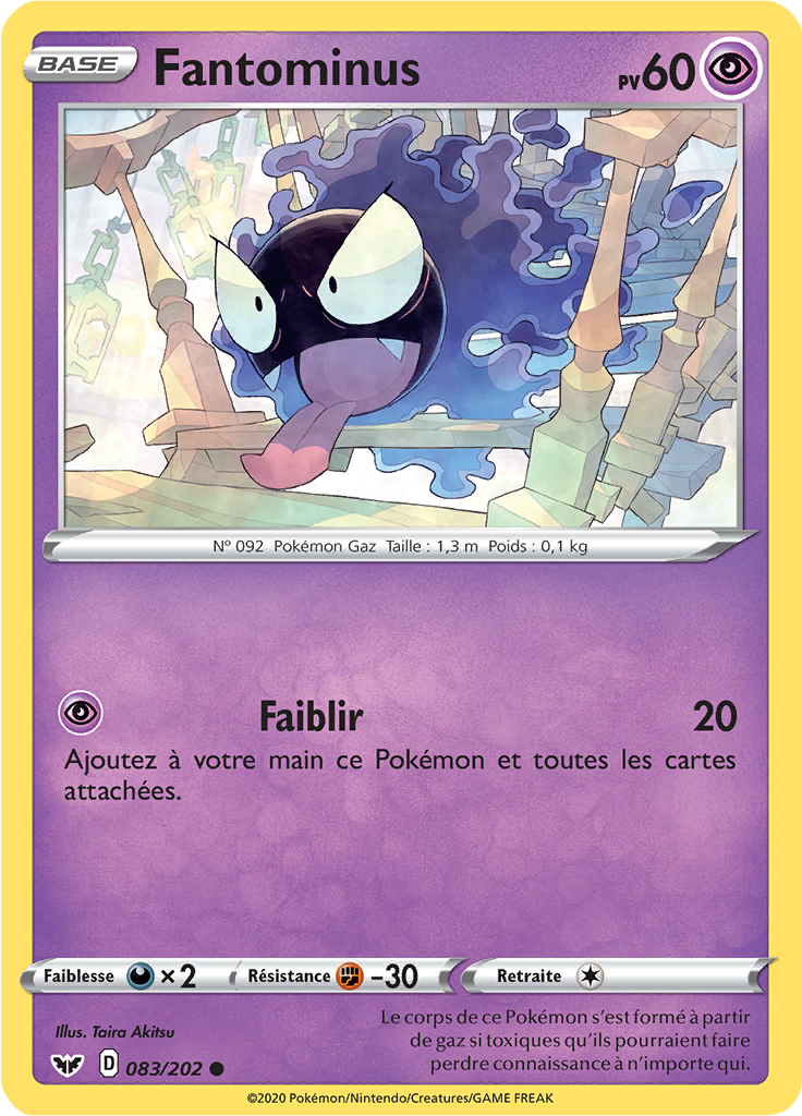 Carte Pokemon SPECTRUM 084/202 REVERSE Epée et Bouclier 1 EB01 FR NEUF 