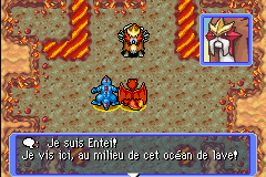 L'équipe face à Entei.