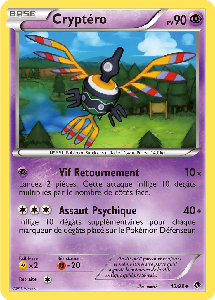 Cryptéro (Noir & Blanc Pouvoirs Émergents 42) — Poképédia