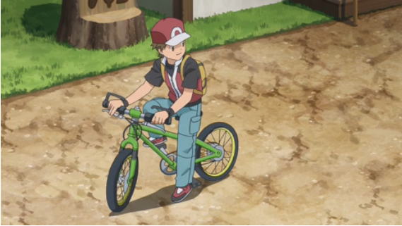 pokemon rouge bicyclette