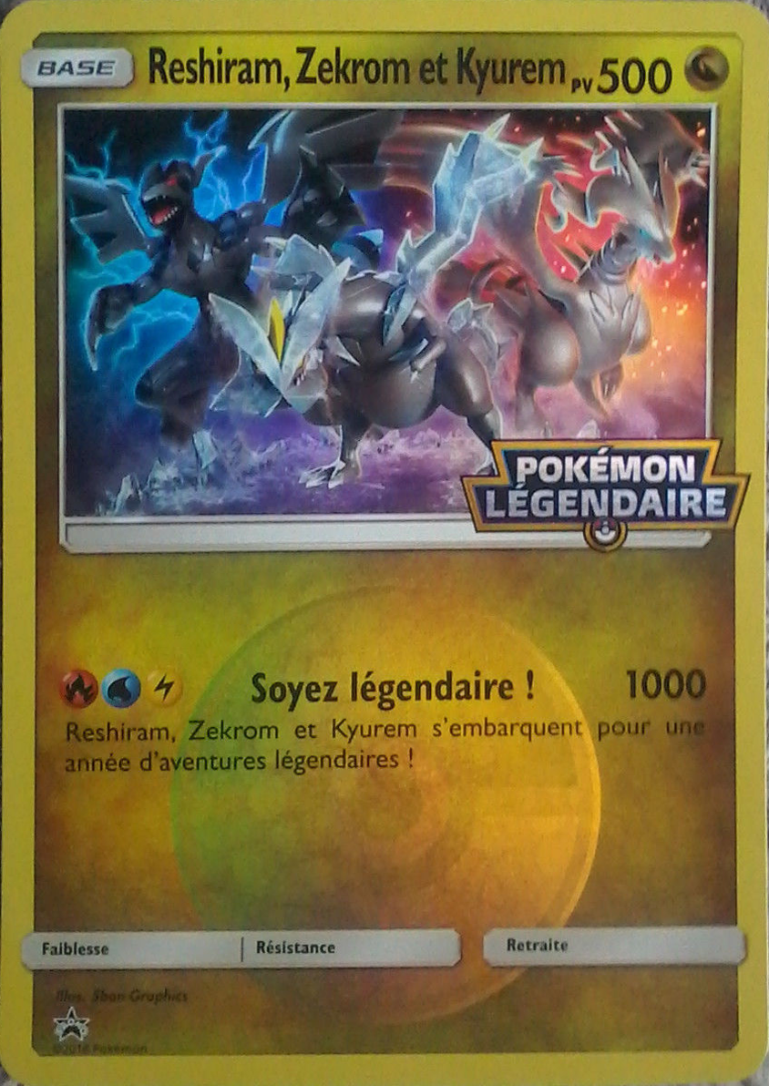 Reshiram, Zekrom et Kyurem (Promo SM)