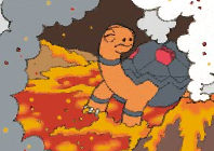Pokémon Ranger 2 - Capacité Zone Magma-radeau.png