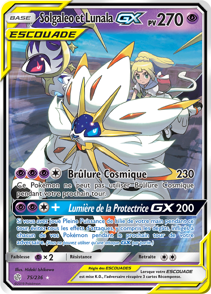 Solgaleo et Lunala-GX (Soleil et Lune Éclipse Cosmique 75) — Poképédia