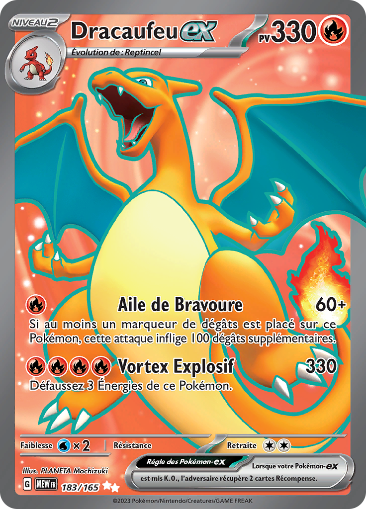 Dracaufeu-ex (Écarlate et Violet 151 183) — Poképédia